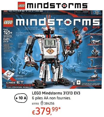 Promoties Lego mindstorms 31313 ev3 - Lego - Geldig van 20/10/2016 tot 06/12/2016 bij Dreamland