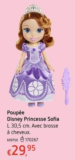 Promotions Poupée disney princesse sofia - Sofia the First - Valide de 20/10/2016 à 06/12/2016 chez Dreamland