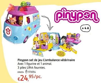 Promotions Pinypon set de jeu l`ambulance vétérinaire - Pinypon - Valide de 20/10/2016 à 06/12/2016 chez Dreamland