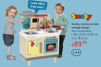 Promoties Smoby cuisine en bois vintage design - Smoby - Geldig van 20/10/2016 tot 06/12/2016 bij Dreamland