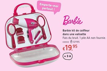 Promotions Barbie kit de coiffeur dans une valisette - Mattel - Valide de 20/10/2016 à 06/12/2016 chez Dreamland