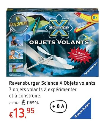 Promoties Ravensburger science x objets volants - Ravensburger - Geldig van 20/10/2016 tot 06/12/2016 bij Dreamland