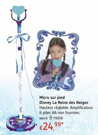 Promotions Micro sur pied disney la reine des neiges - IMC Toys - Valide de 20/10/2016 à 06/12/2016 chez Dreamland