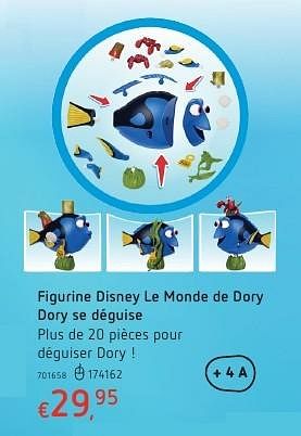 Promoties Figurine disney le monde de dory dory se déguise - Disney - Geldig van 20/10/2016 tot 06/12/2016 bij Dreamland