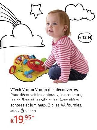 Promoties Vtech vroum vroum des découvertes - Vtech - Geldig van 20/10/2016 tot 06/12/2016 bij Dreamland