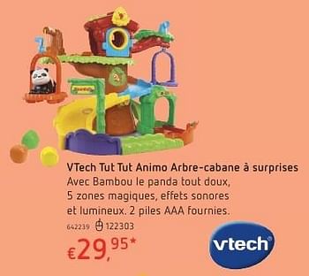 Promotions Vtech tut tut animo arbre-cabane à surprises - Vtech - Valide de 20/10/2016 à 06/12/2016 chez Dreamland