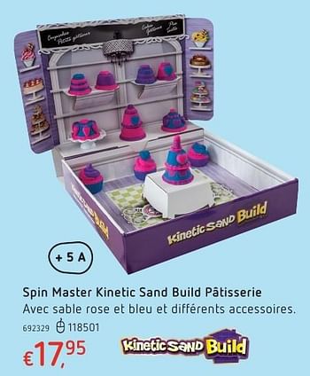 Promoties Spin master kinetic sand build pâtisserie - Kinetic Sand - Geldig van 20/10/2016 tot 06/12/2016 bij Dreamland