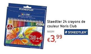 Promoties Staedtler 24 kleurpotloden noris club - Staedtler - Geldig van 20/10/2016 tot 06/12/2016 bij Dreamland