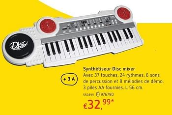 Promotions Synthétiseur disc mixer - Disc Mixer - Valide de 20/10/2016 à 06/12/2016 chez Dreamland