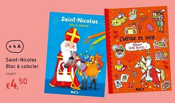 Promotions Saint-nicolas bloc à colorier - Produit maison - Dreamland - Valide de 20/10/2016 à 06/12/2016 chez Dreamland