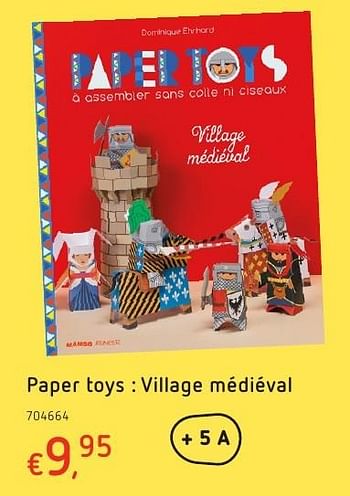 Promoties Paper toys : village médiéval - Huismerk - Dreamland - Geldig van 20/10/2016 tot 06/12/2016 bij Dreamland