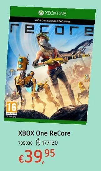Promotions Xbox one recore - Microsoft Game Studios - Valide de 20/10/2016 à 06/12/2016 chez Dreamland