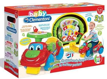 Promoties Nicolas de sprekende loopwagen - Clementoni - Geldig van 02/01/2017 tot 15/01/2017 bij ToyChamp