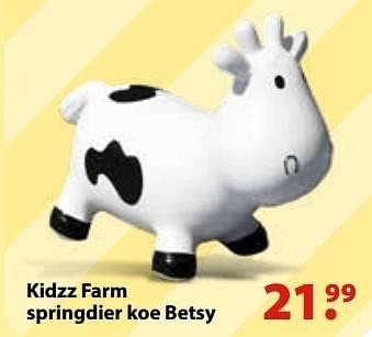 Promoties Kidzz farm springdier koe betsy - Kidzzfarm - Geldig van 10/10/2016 tot 06/12/2016 bij Multi Bazar