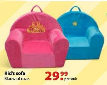 Promoties Kid`s sofa - Huismerk - Multi Bazar - Geldig van 10/10/2016 tot 06/12/2016 bij Multi Bazar
