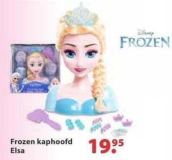 Promotions Frozen kaphoofd elsa - Disney  Frozen - Valide de 10/10/2016 à 06/12/2016 chez Multi Bazar