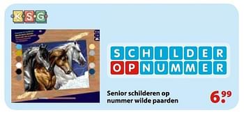 Promoties Senior schilderen op nummer wilde paarden - KSG - Geldig van 10/10/2016 tot 06/12/2016 bij Multi Bazar