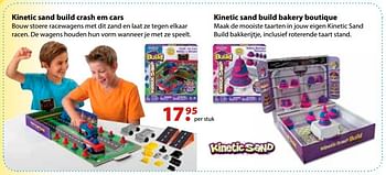 Promoties Kinetic sand build crash em cars - Kinetic Sand - Geldig van 10/10/2016 tot 06/12/2016 bij Multi Bazar