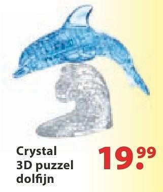 Promoties Crystal 3d puzzel dolfijn - Crystal - Geldig van 10/10/2016 tot 06/12/2016 bij Multi Bazar