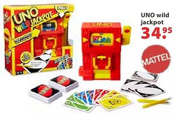 Promoties Uno wild jackpot - Mattel - Geldig van 10/10/2016 tot 06/12/2016 bij Multi Bazar