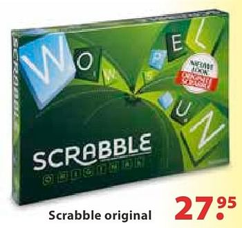 Promoties Scrabble original - Mattel - Geldig van 10/10/2016 tot 06/12/2016 bij Multi Bazar