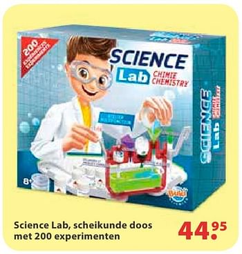 Promoties Science lab, scheikunde doos met 200 experimenten - Buki France - Geldig van 10/10/2016 tot 06/12/2016 bij Multi Bazar