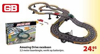 Promoties Amazing drive racebaan - Huismerk - Multi Bazar - Geldig van 10/10/2016 tot 06/12/2016 bij Multi Bazar