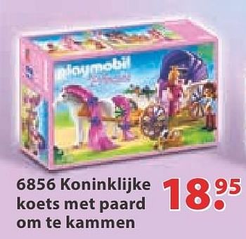 Promotions Koninklijke koets met paard om te kammen - Playmobil - Valide de 10/10/2016 à 06/12/2016 chez Multi Bazar