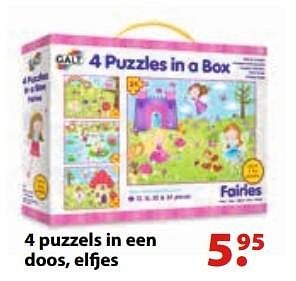 Promoties 4 puzzels in een doos, elfjes - Galt - Geldig van 10/10/2016 tot 31/12/2016 bij Vatana