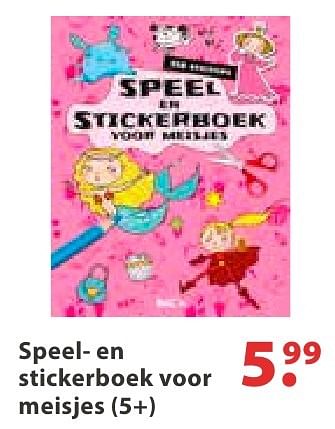 Promoties Speel- en stickerboek voor meisjes (5+) - Huismerk - Vatana - Geldig van 10/10/2016 tot 31/12/2016 bij Vatana