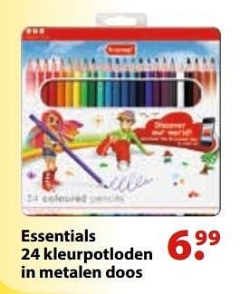 Promotions Essentials 24 kleurpotloden in metalen doos - Bruynzeel - Valide de 10/10/2016 à 31/12/2016 chez Vatana