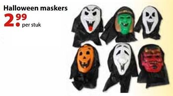 Promoties Halloween maskers - Huismerk - Vatana - Geldig van 10/10/2016 tot 31/12/2016 bij Vatana