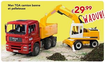 Promoties Man tga camion benne et pelleteuse - Bruder - Geldig van 23/10/2016 tot 06/12/2016 bij Euro Shop