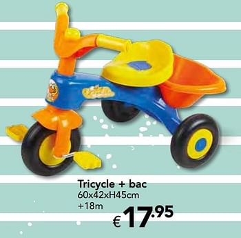 Promotions Tricycle + bac - Produit Maison - Euroshop - Valide de 23/10/2016 à 06/12/2016 chez Euro Shop
