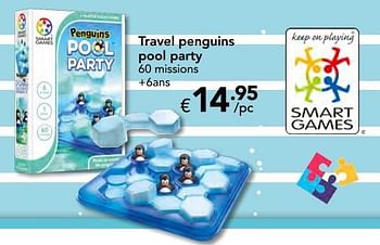 Promotions Travel penguins pool party - Smart Games - Valide de 23/10/2016 à 06/12/2016 chez Euro Shop