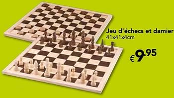 Promoties Jeu d`échecs et damier - Huismerk - Euroshop - Geldig van 23/10/2016 tot 06/12/2016 bij Euro Shop