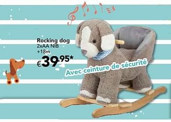 Promotions Rocking dog - Produit Maison - Euroshop - Valide de 23/10/2016 à 06/12/2016 chez Euro Shop