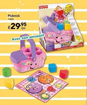 Promoties Picknick - Fisher-Price - Geldig van 23/10/2016 tot 06/12/2016 bij Euro Shop