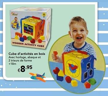 Promoties Cube d`activités en bois - First Learning - Geldig van 23/10/2016 tot 06/12/2016 bij Euro Shop