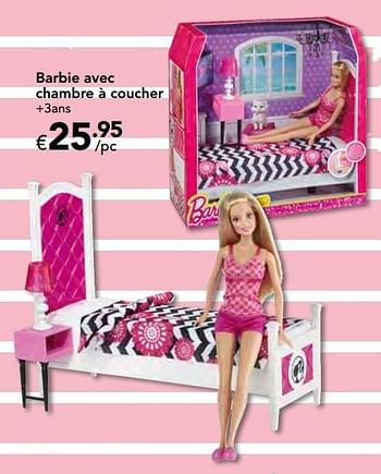 Promotions Barbie avec chambre à coucher - Mattel - Valide de 23/10/2016 à 06/12/2016 chez Euro Shop