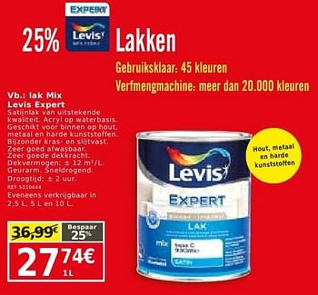 Promoties Lak mix levis expert - Levis - Geldig van 25/10/2016 tot 14/11/2016 bij BricoPlanit