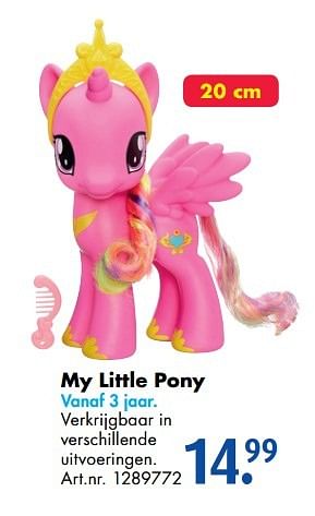 Promoties My little pony - My Little Pony - Geldig van 17/10/2016 tot 01/01/2017 bij Bart Smit