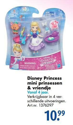 Promoties Disney princess mini prinsessen + vriendje - Disney Princess - Geldig van 17/10/2016 tot 01/01/2017 bij Bart Smit