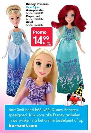 Promoties Disney princess assepoester - Disney Princess - Geldig van 17/10/2016 tot 01/01/2017 bij Bart Smit