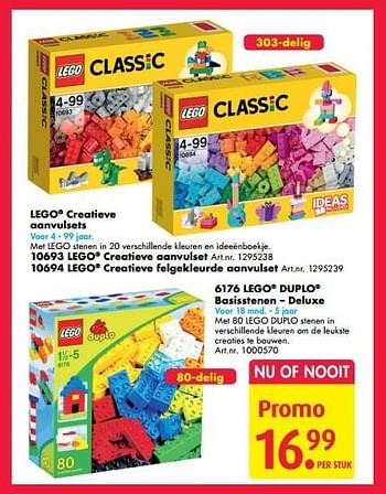 Promoties Lego creatieve felgekleurde aanvulset - Lego - Geldig van 17/10/2016 tot 01/01/2017 bij Bart Smit