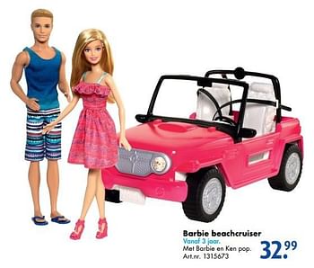 Promoties Barbie beachcruiser - Mattel - Geldig van 17/10/2016 tot 01/01/2017 bij Bart Smit