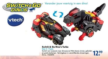 Promoties Switch + go dino`s turbo - Switch & Go - Geldig van 17/10/2016 tot 01/01/2017 bij Bart Smit