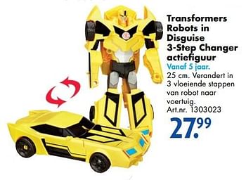 Promoties Transformers robots in disguise 3-step changer actiefiguur - Transformers - Geldig van 17/10/2016 tot 01/01/2017 bij Bart Smit
