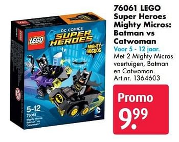 Promoties Lego super heroes mighty micros: batman vs catwoman - Lego - Geldig van 17/10/2016 tot 01/01/2017 bij Bart Smit