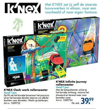 Promoties K`nex clock work rollercoaster - K'Nex - Geldig van 17/10/2016 tot 01/01/2017 bij Bart Smit